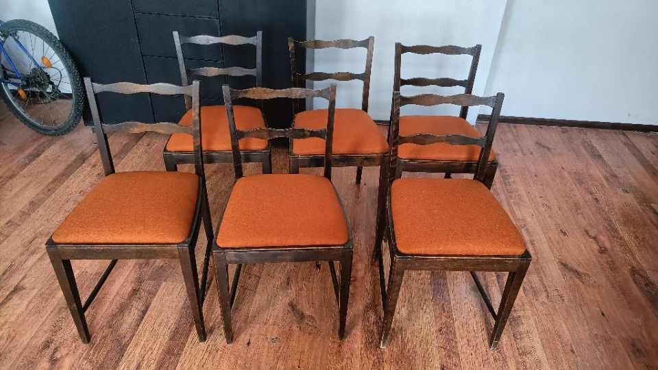 krzesło art deco typu Thonet 6 szt komplet
