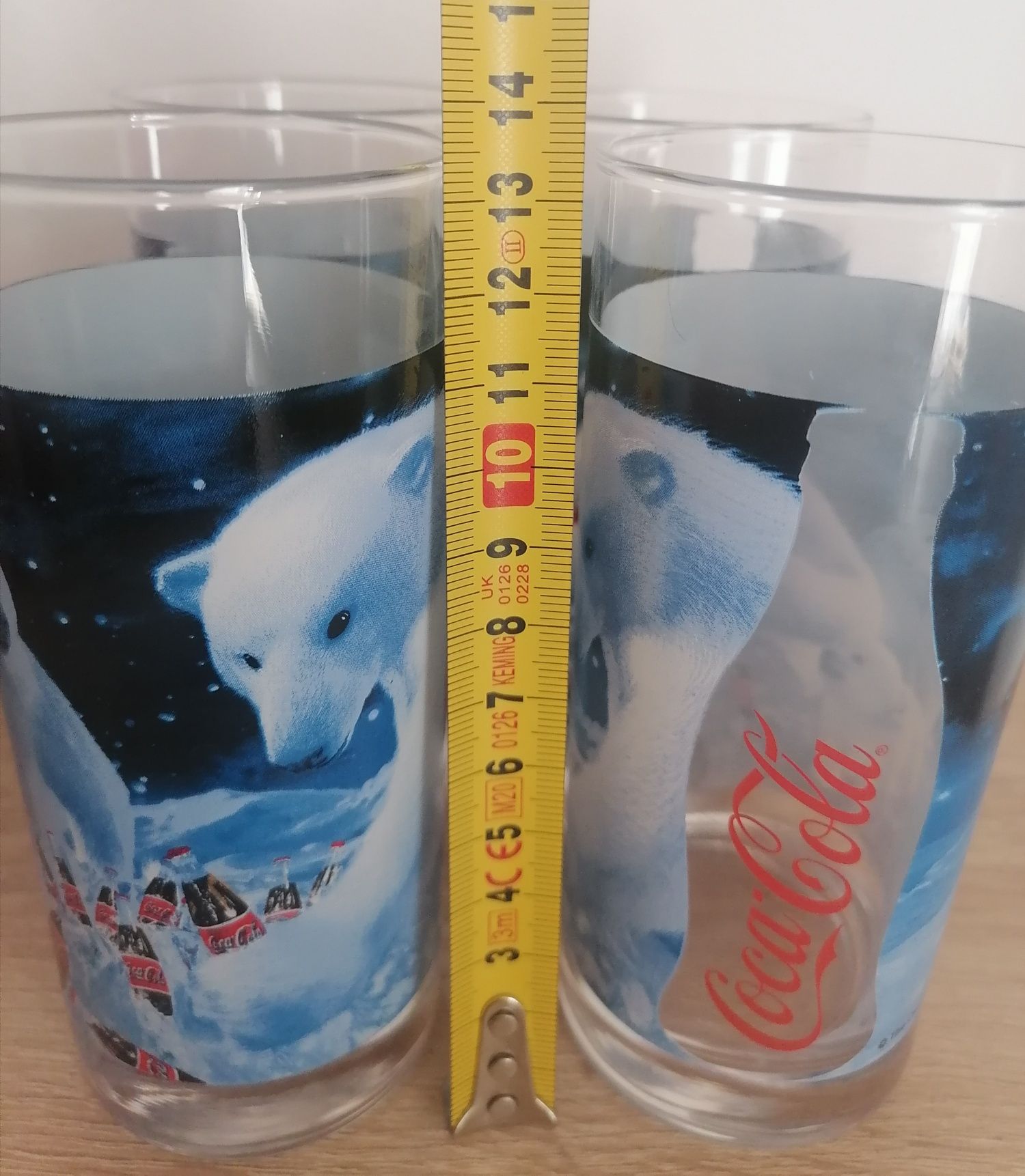 Szklanki kolekcjonerskie Coca-Cola Misie Polarne 4 sztuki