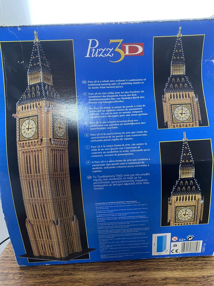 Пазл 3D Big Ben 127 cм у висоту