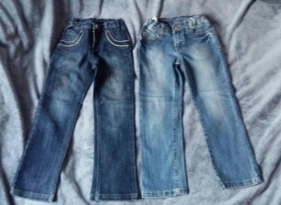 Jeansy dla dziewczynki na 116 cm.