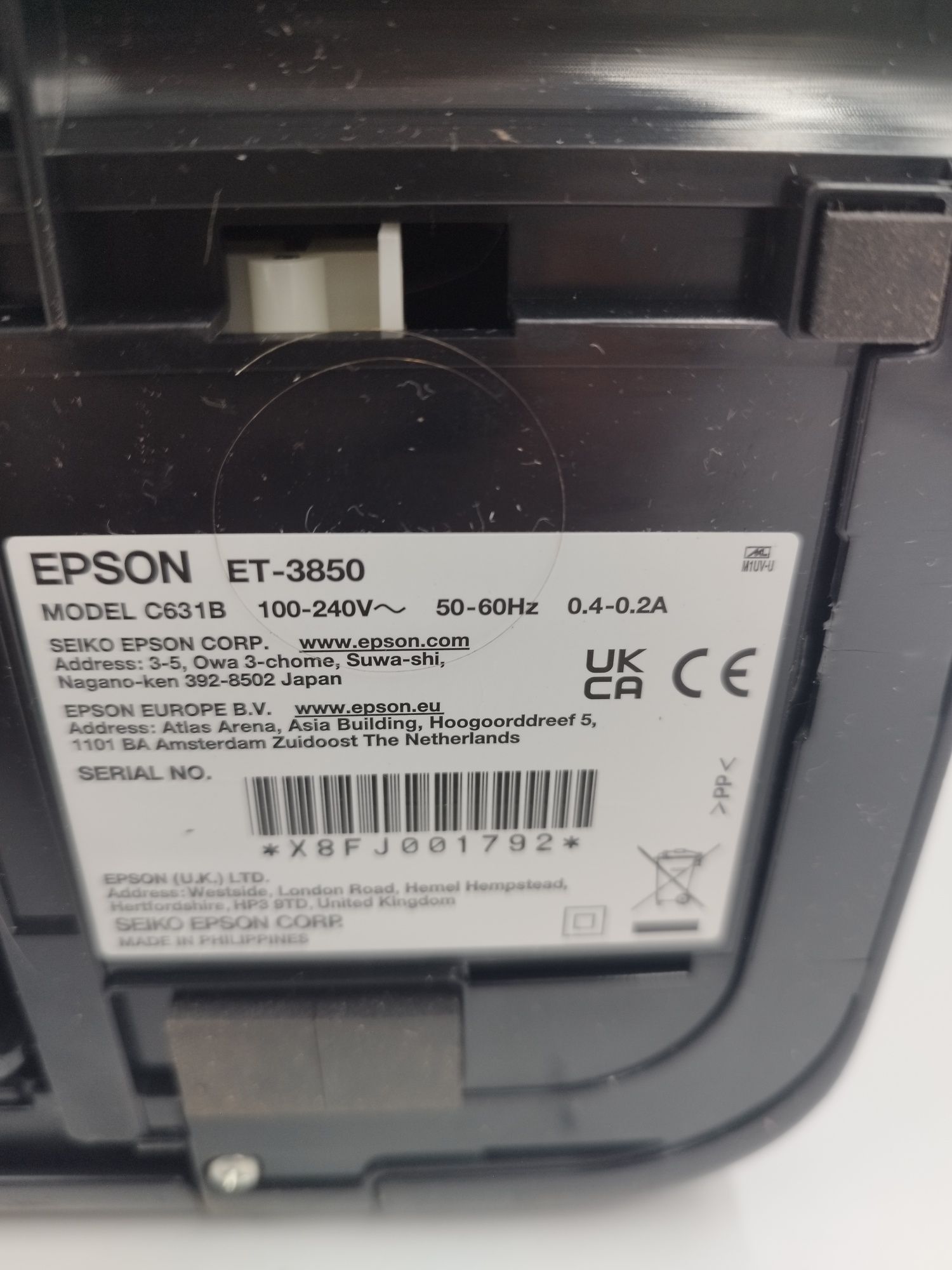 Epson ecoTank et-3850 urządzenie wielofunkcyjne