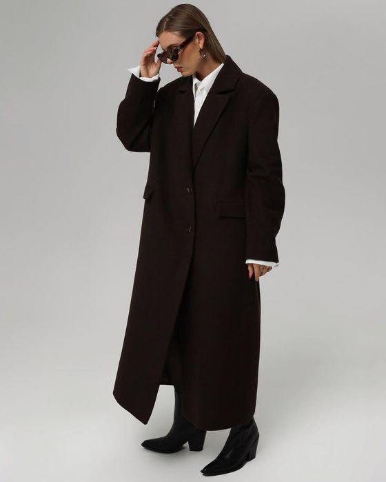 коричневе пальто cici coco (чічі коко)