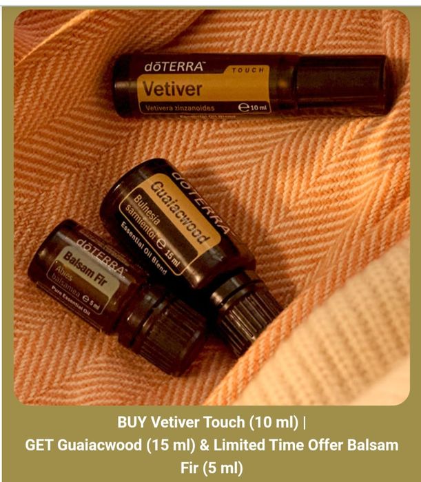 Olejek doterra Vetiver touch + dwa olejki gratis
