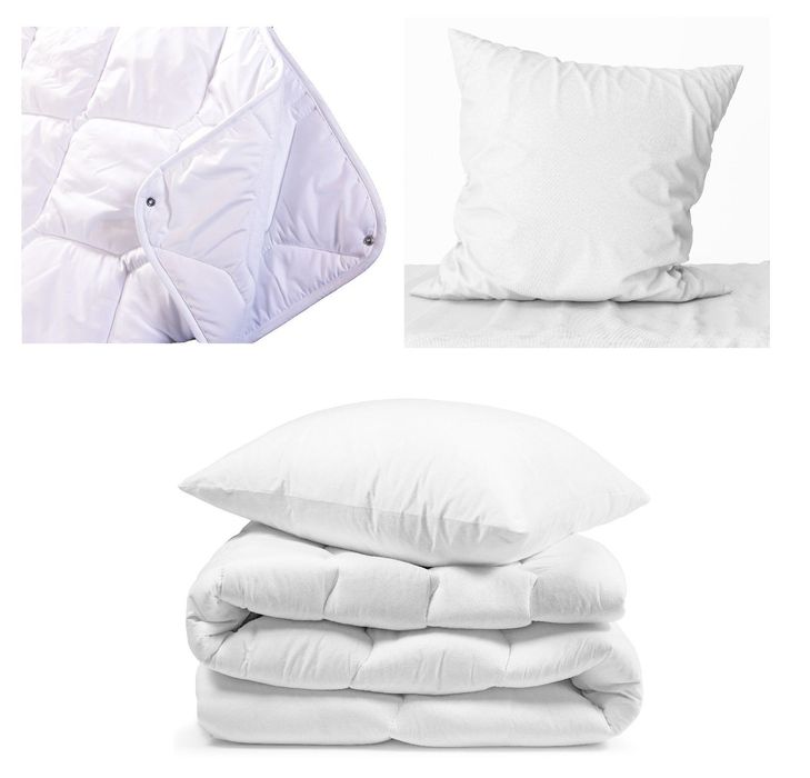 Kołdra pojedyncza CAŁOROCZNA Easy Sleep 150x200 cm. + poduszka 50x60cm