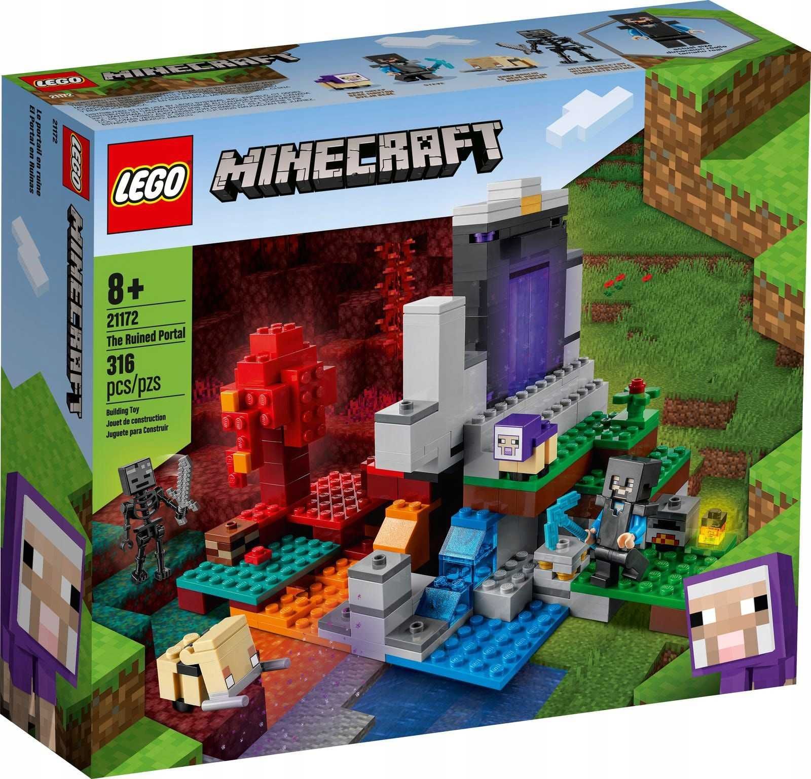 LEGO Minecraft 21172 Zniszczony portal do Netheru