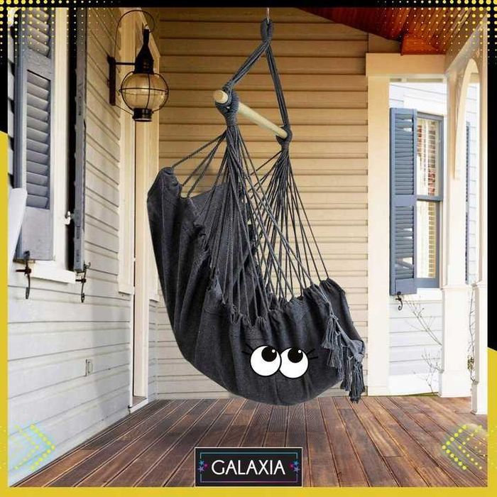 FOTEL WISZĄCY Krzesło Brazylijskie Huśtawka Hamak Ogrodowy Balkon BOHO