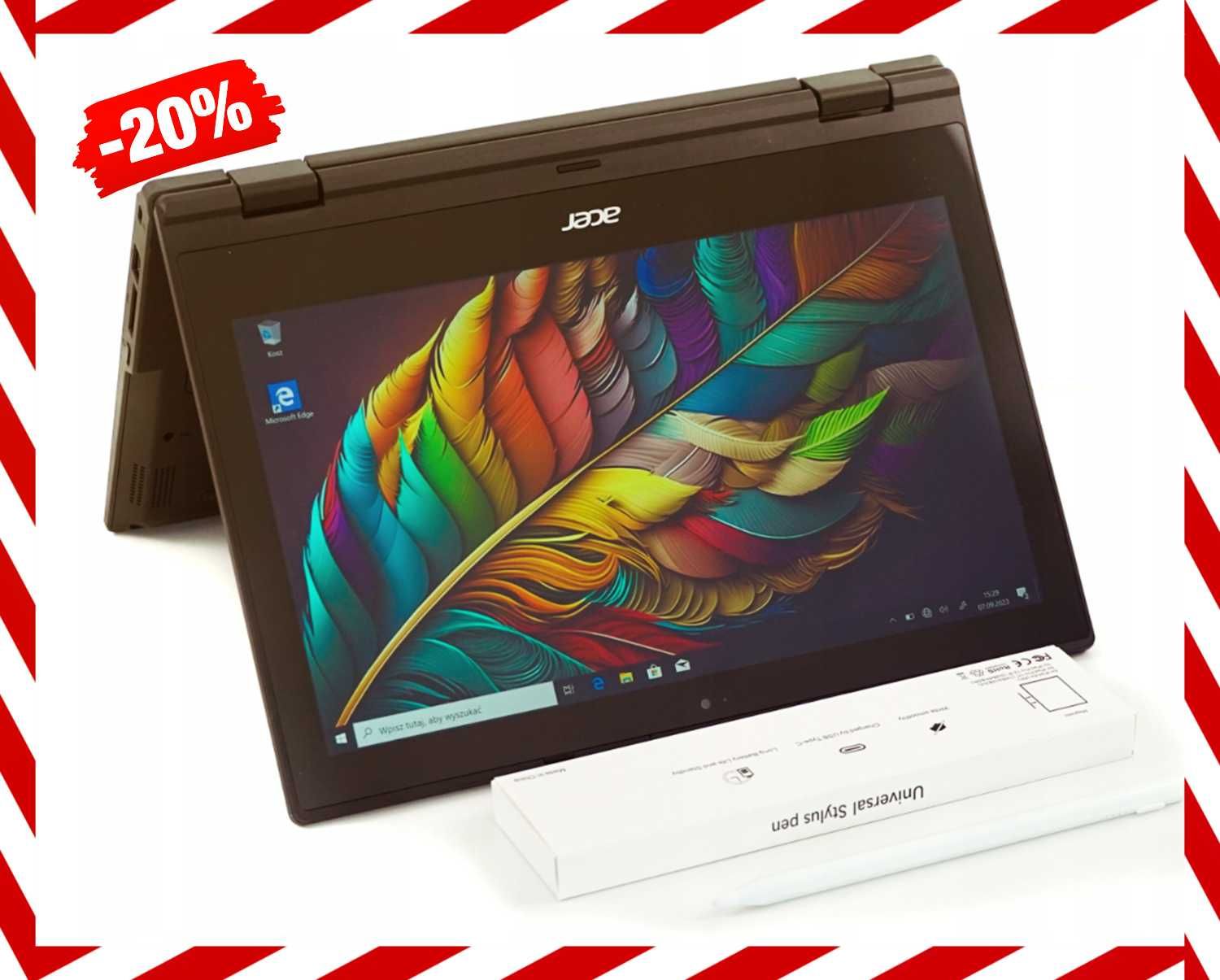 Nowoczesny Tablet Laptop Acer Travelmate Spin N5000 8/128gb WYPRZEDAŻ