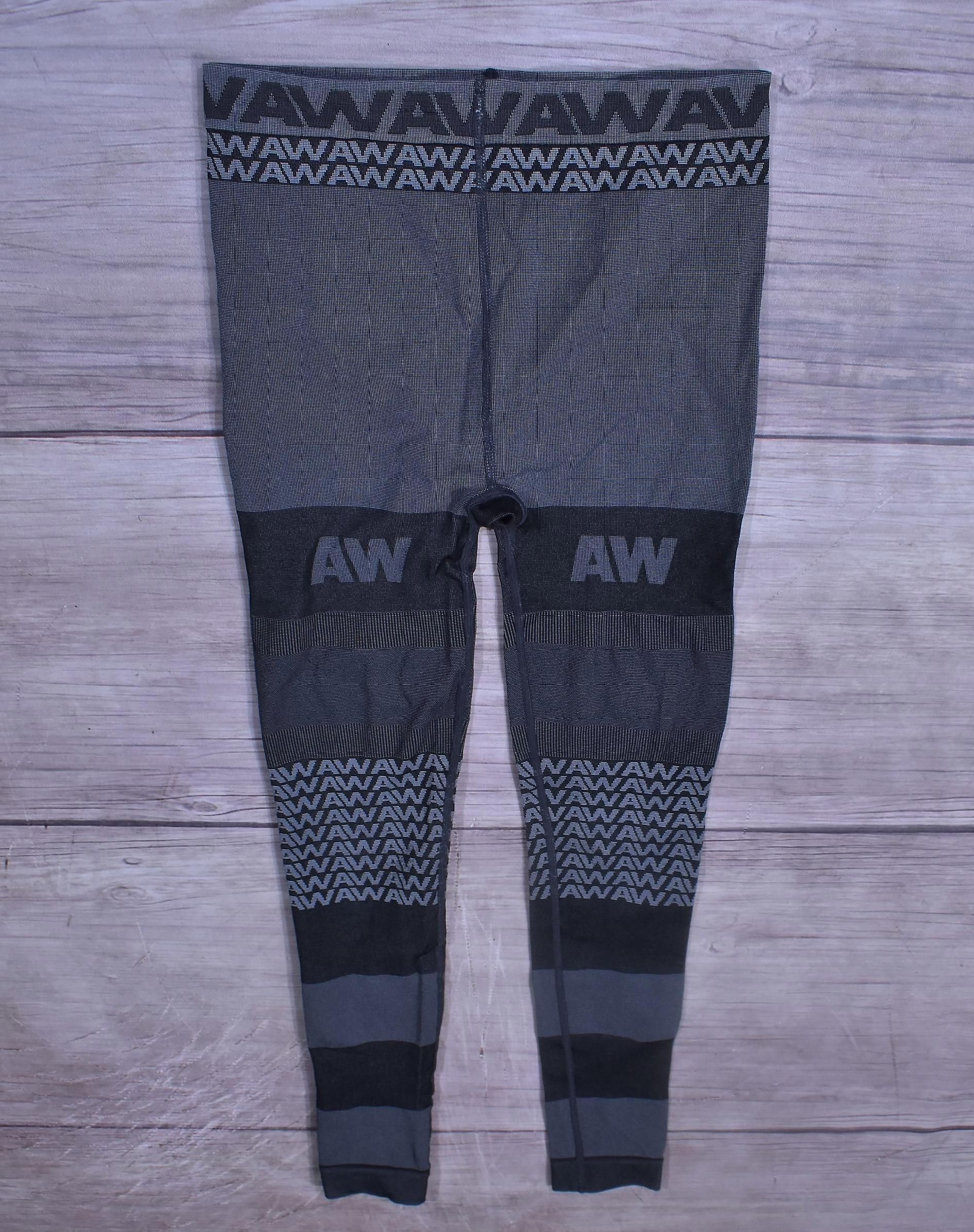 Alexander Wang Hm Legginsy Logowane Szare / Xs