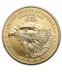 Zlota moneta orzel amerykanski liberty