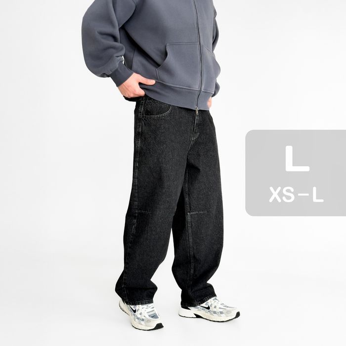 Джинси чоловічі baggy jeans, широкие джинсы мужские реп rap sk8 ск8 L