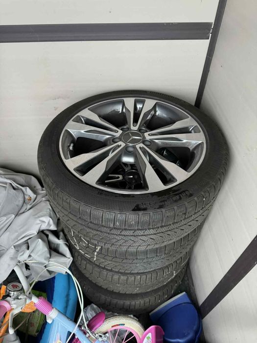 Mercedes 225 45 R18 kompletne koła opony zimowe Continental