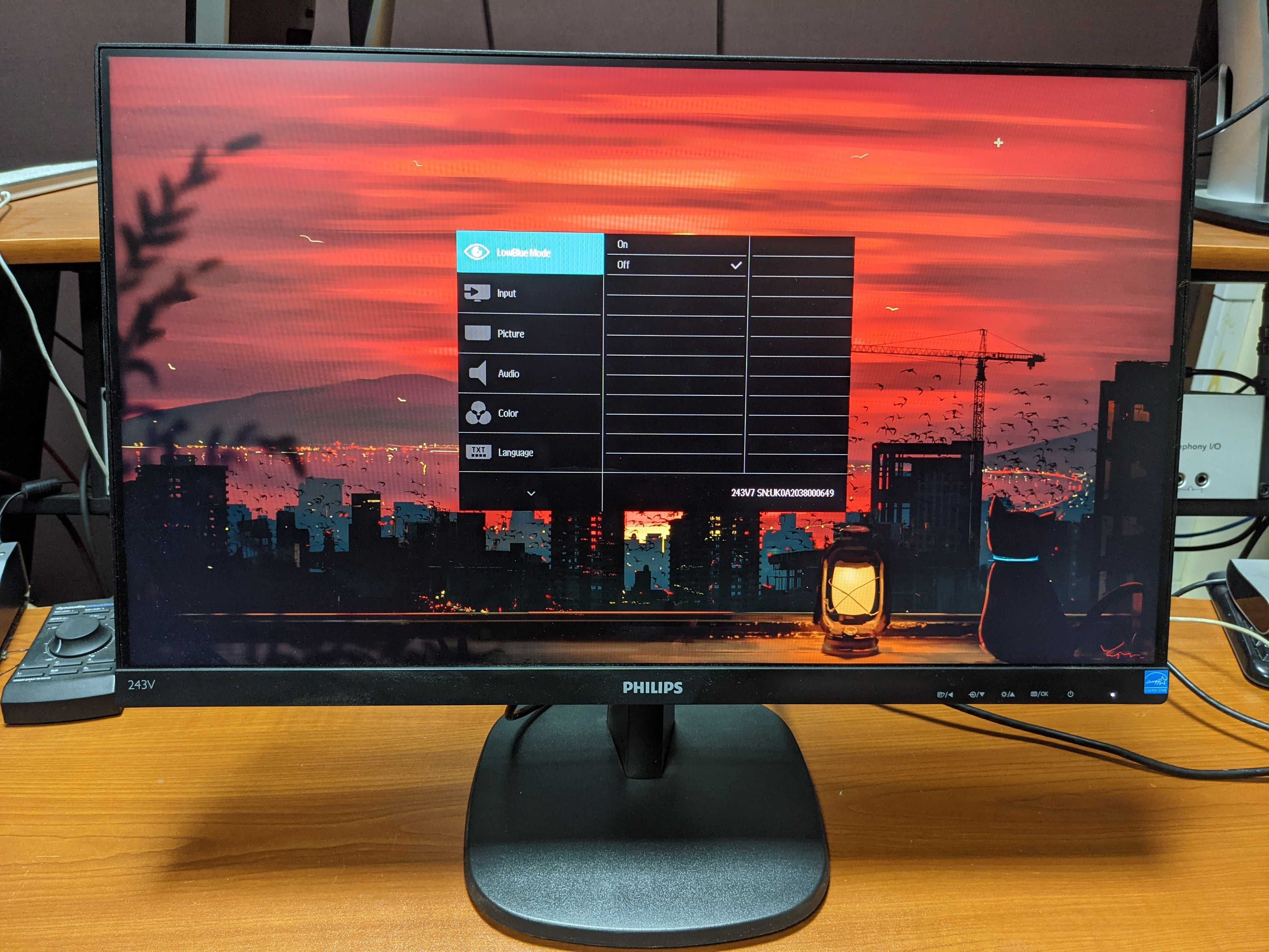 Монитор 23.8" Philips 243V7QDSB/01 IPS