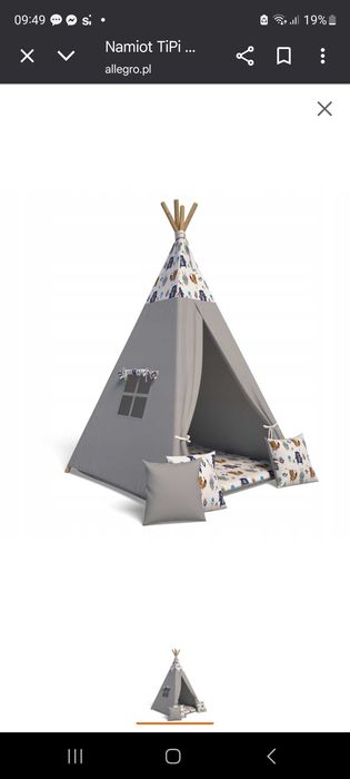 Namiot Tipi dla dzieci