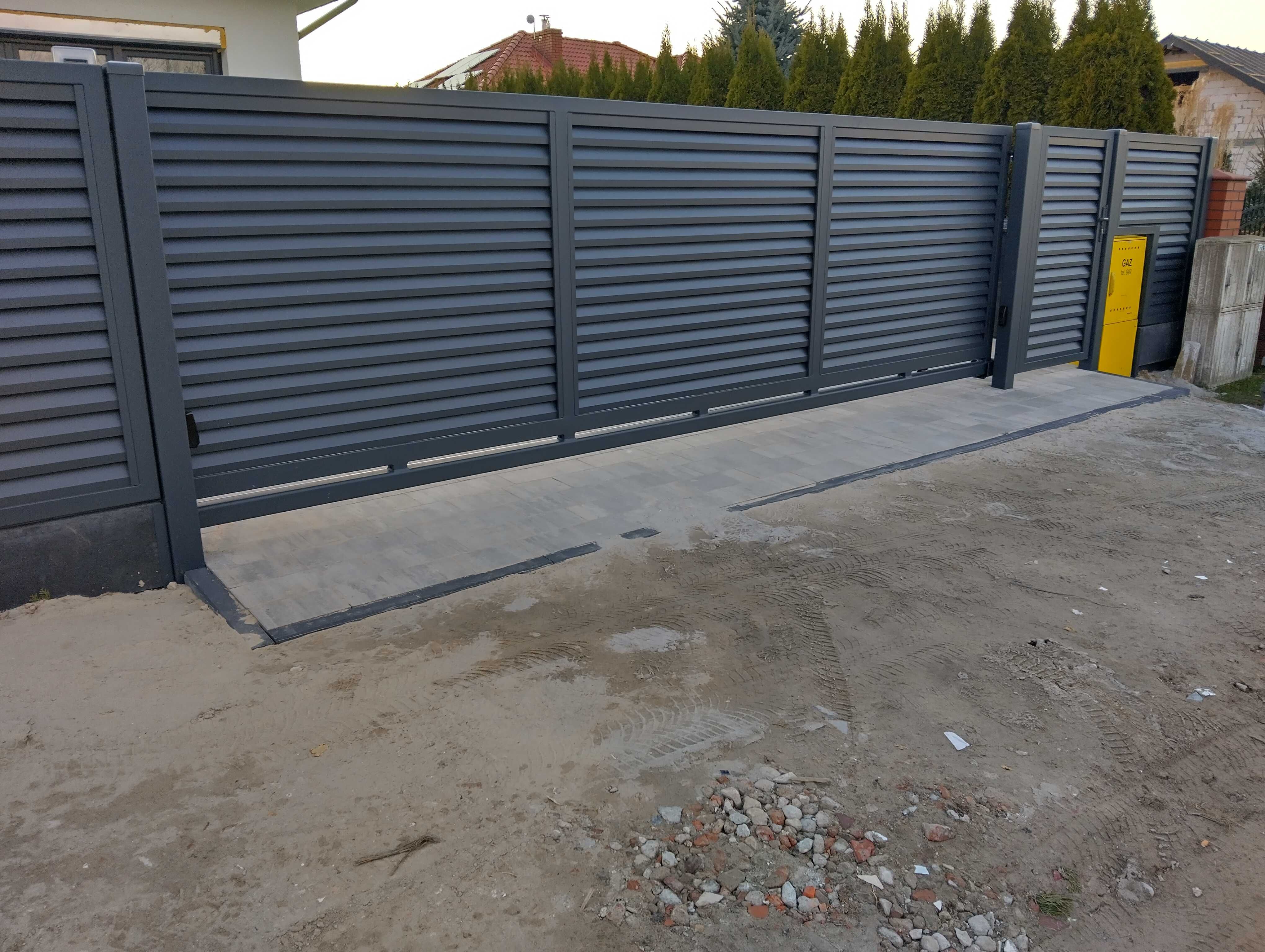 Ogrodzenie żaluzjowe, aluminium