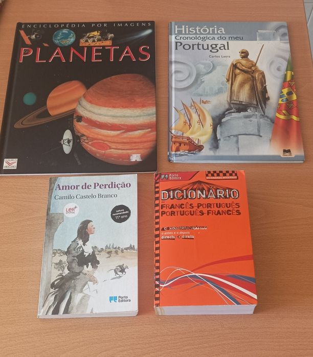 Amor de perdição, dicionário francês-portugues, planetas, história