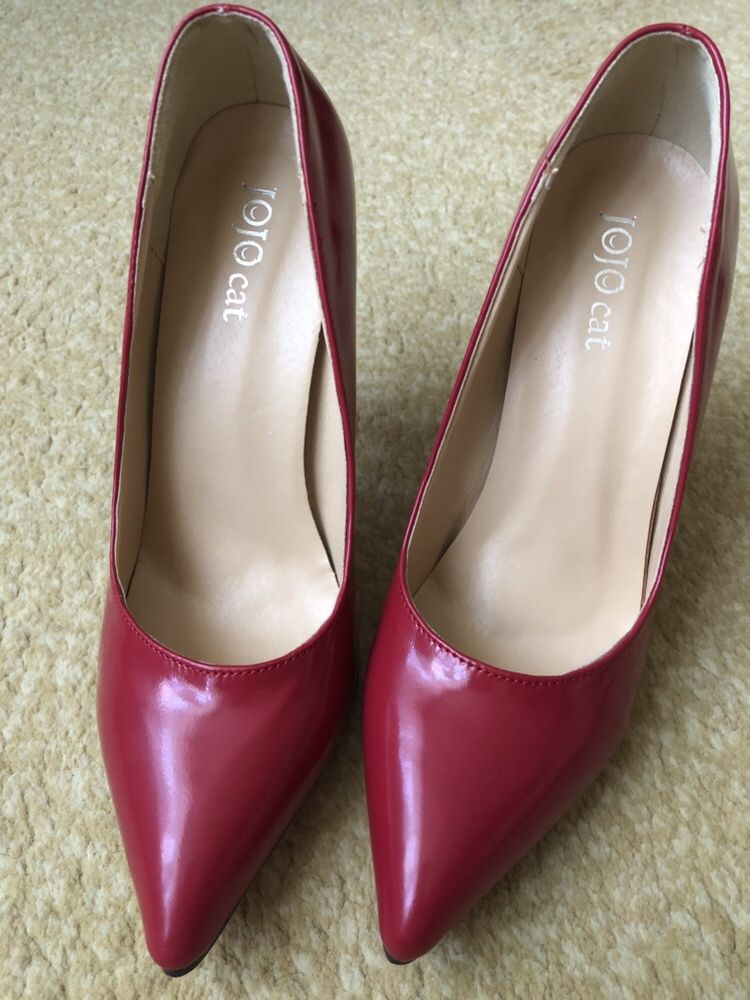 Жіночі червоні туфлі лодочки женские красные туфли лабутены 38 размер