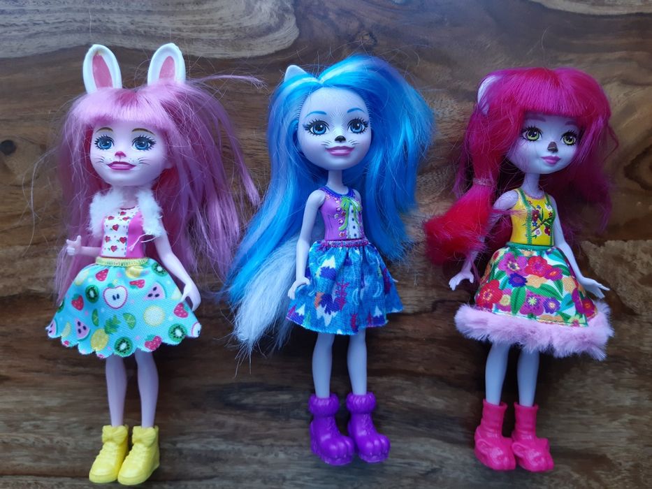 Trzy lalki Enchantimals