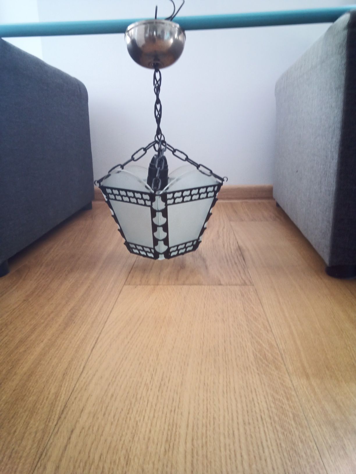 Żyrandol / Lampa wisząca + kinkiet Komplet