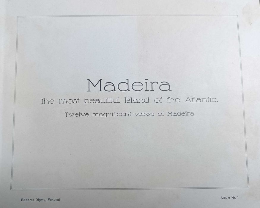 Livro / Album antigo sobre Ilha da MADEIRA