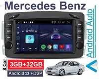 Android 12 Auto Radio Mercedes  C220 w203 Facility