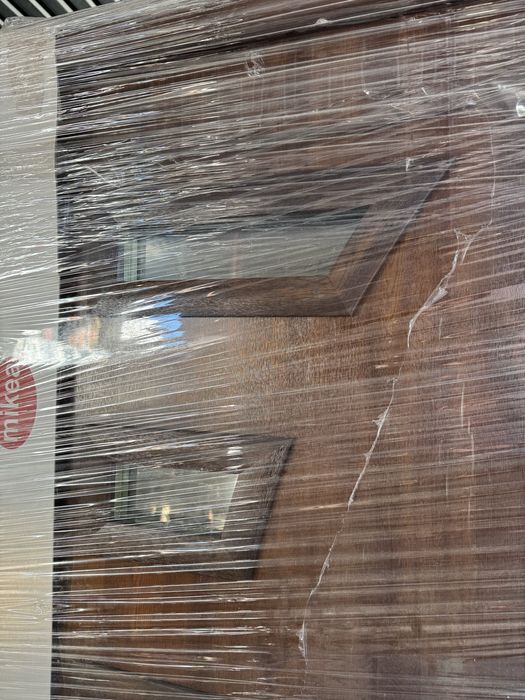 drzwi zewnętrzne ocieplane Mikea metalowe 90 orzech Violin