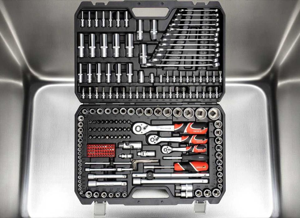 Набір інструментів 216 предметів, комплект набір для ремонту авто