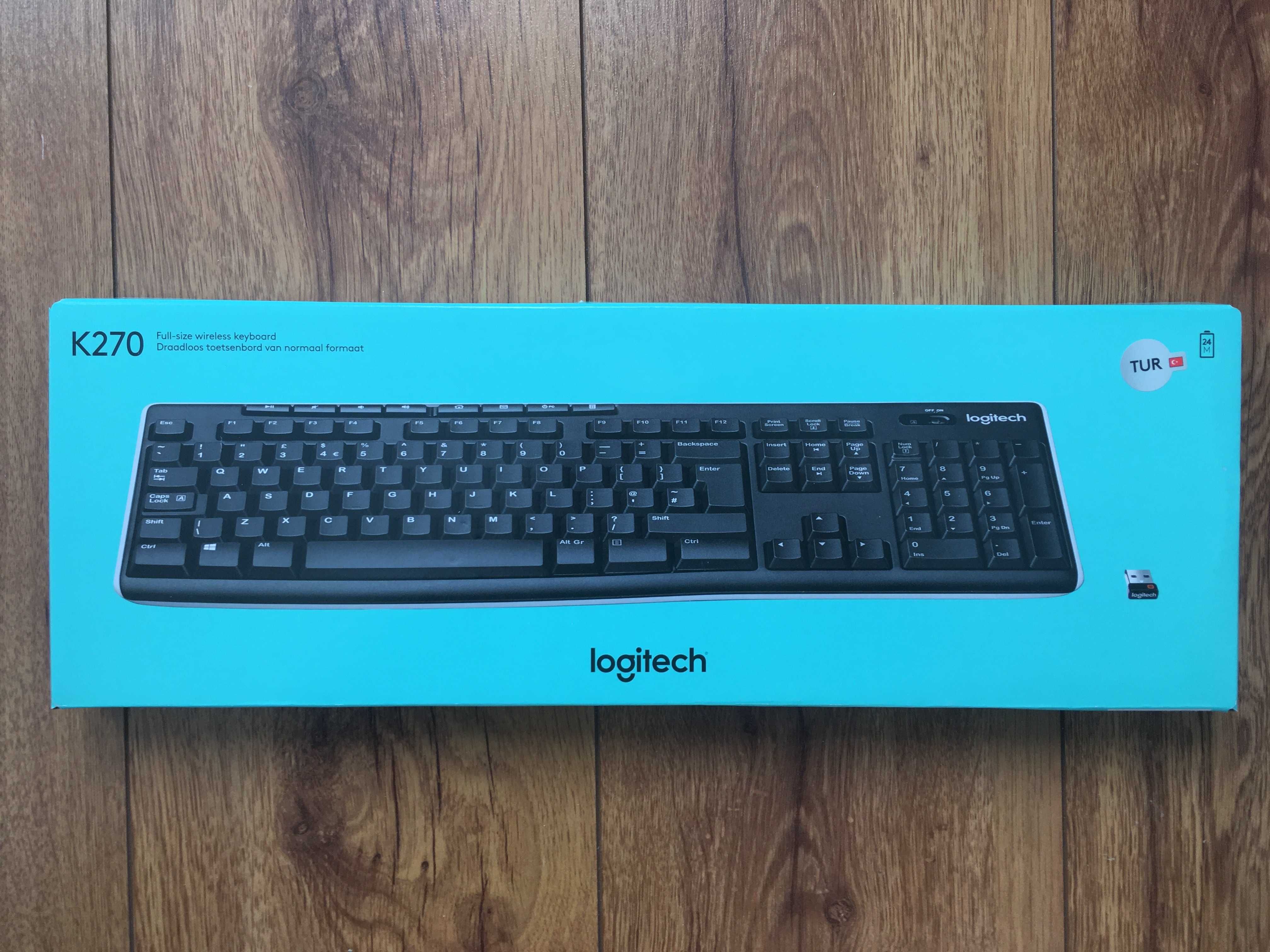 Klawiatura bezprzewodowa LOGITECH K270 Unifying USB - QWERTY - Turecka