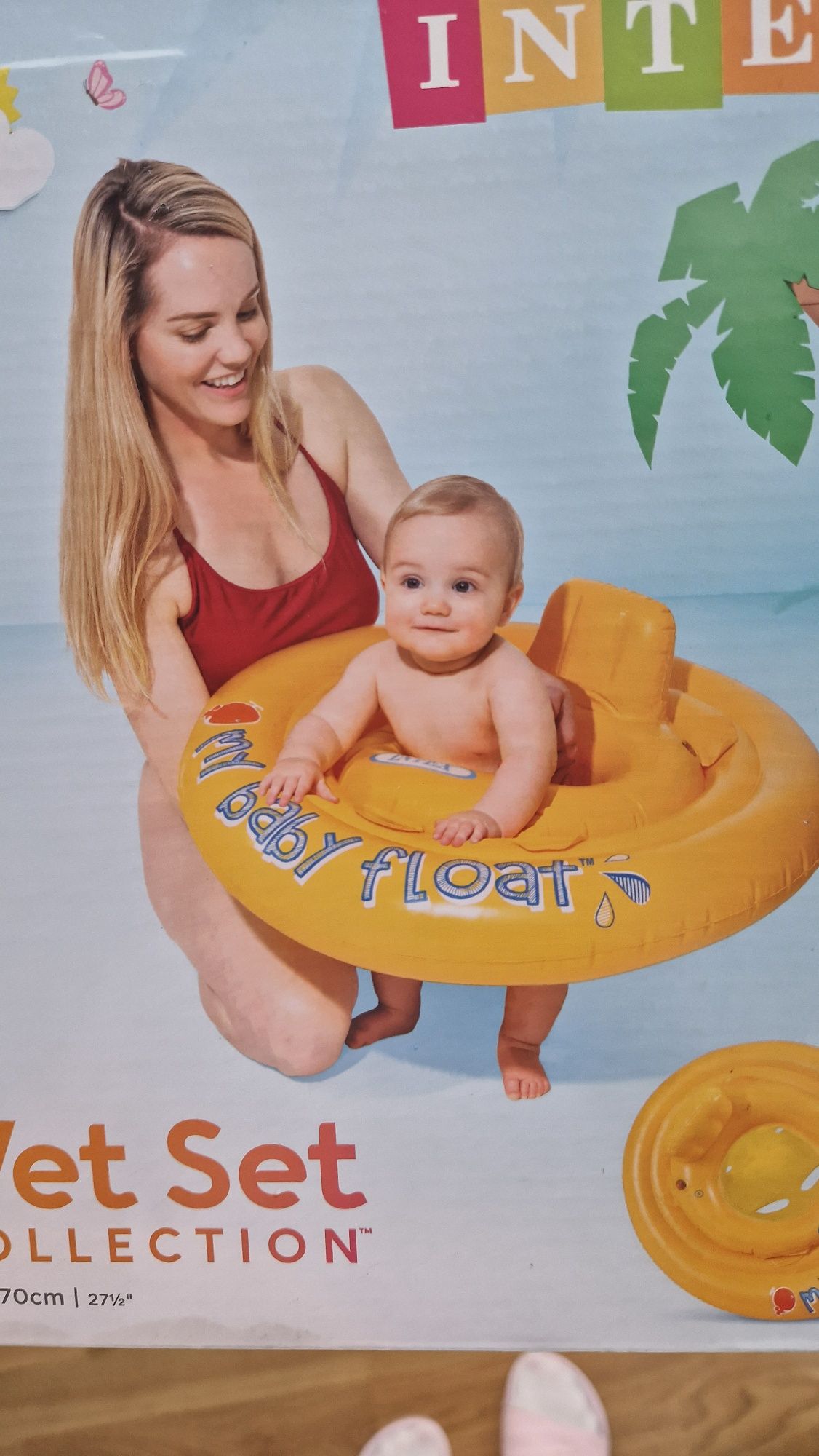 Koło fotelik do pływania dla malucha 70cm