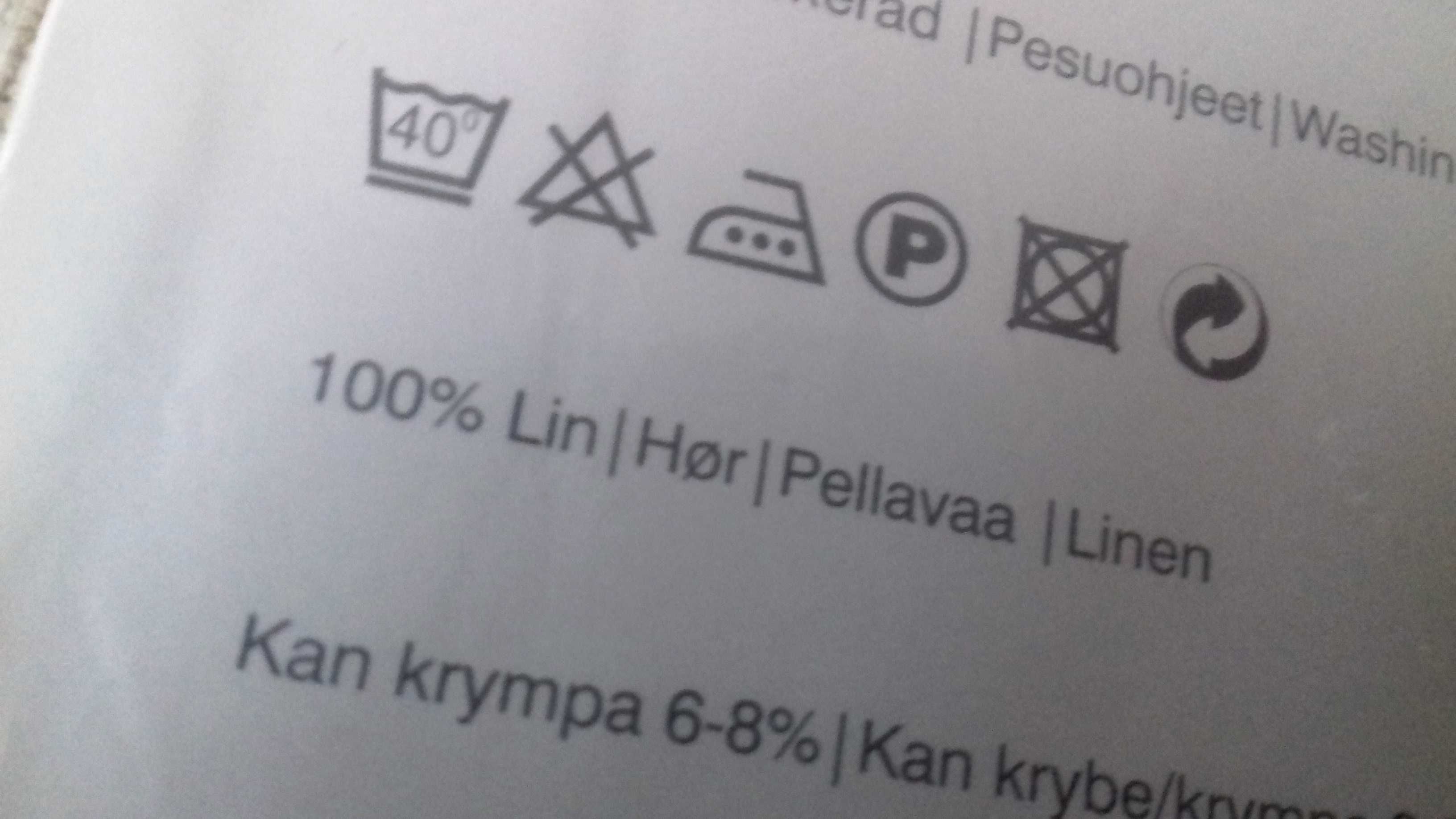 Zasłony LEN 100% 2pack