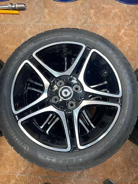 нові диски з шинами 185/50R16 CONTINENTAL 205/45 R16 на Smart 453/454