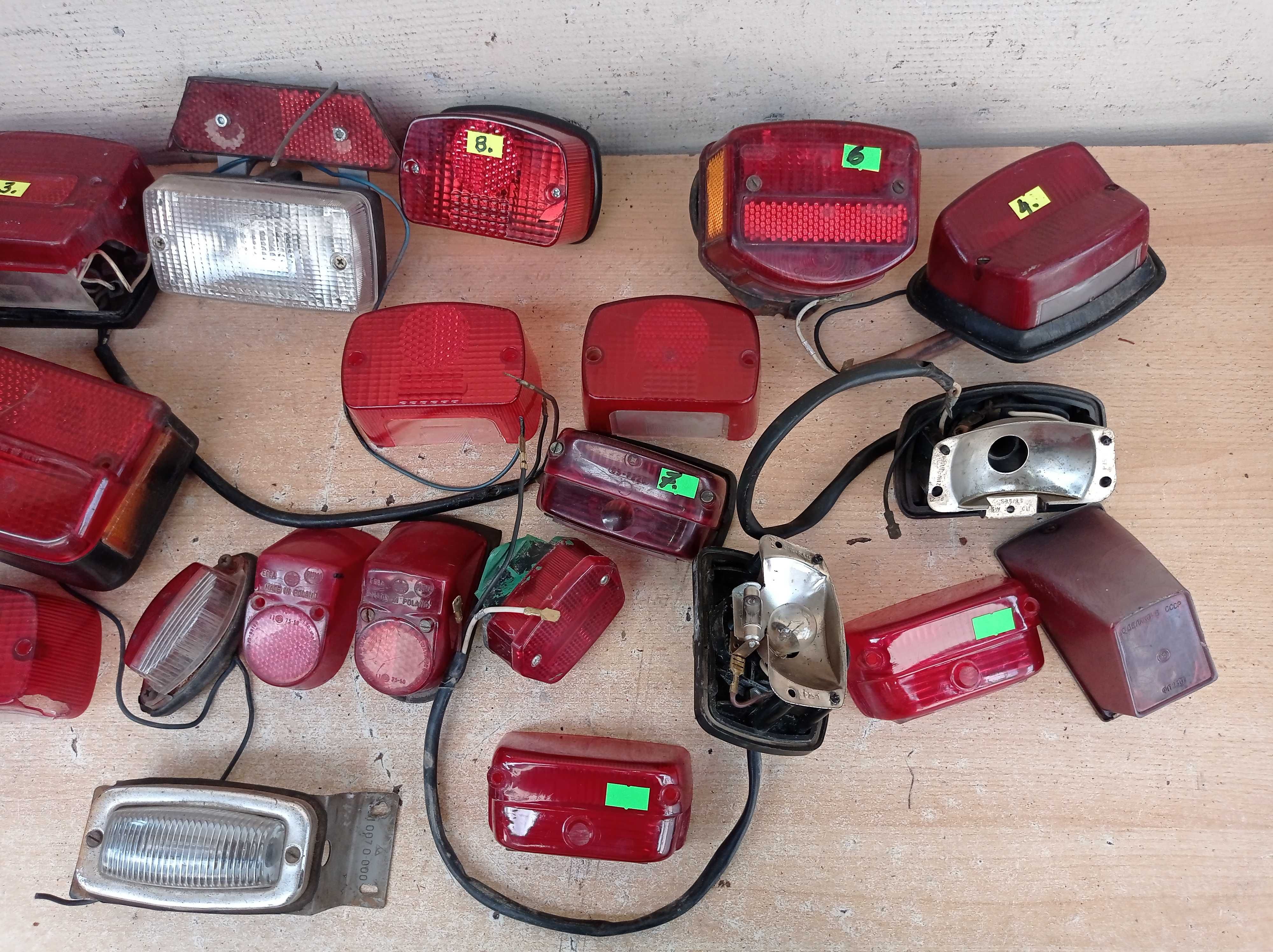 Lampy tył - szkła - WSK - Jawa - SHL - Romet - motorynka (5.6)