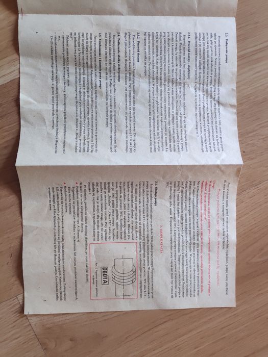 Instrukcja obsługi z okresu PRL