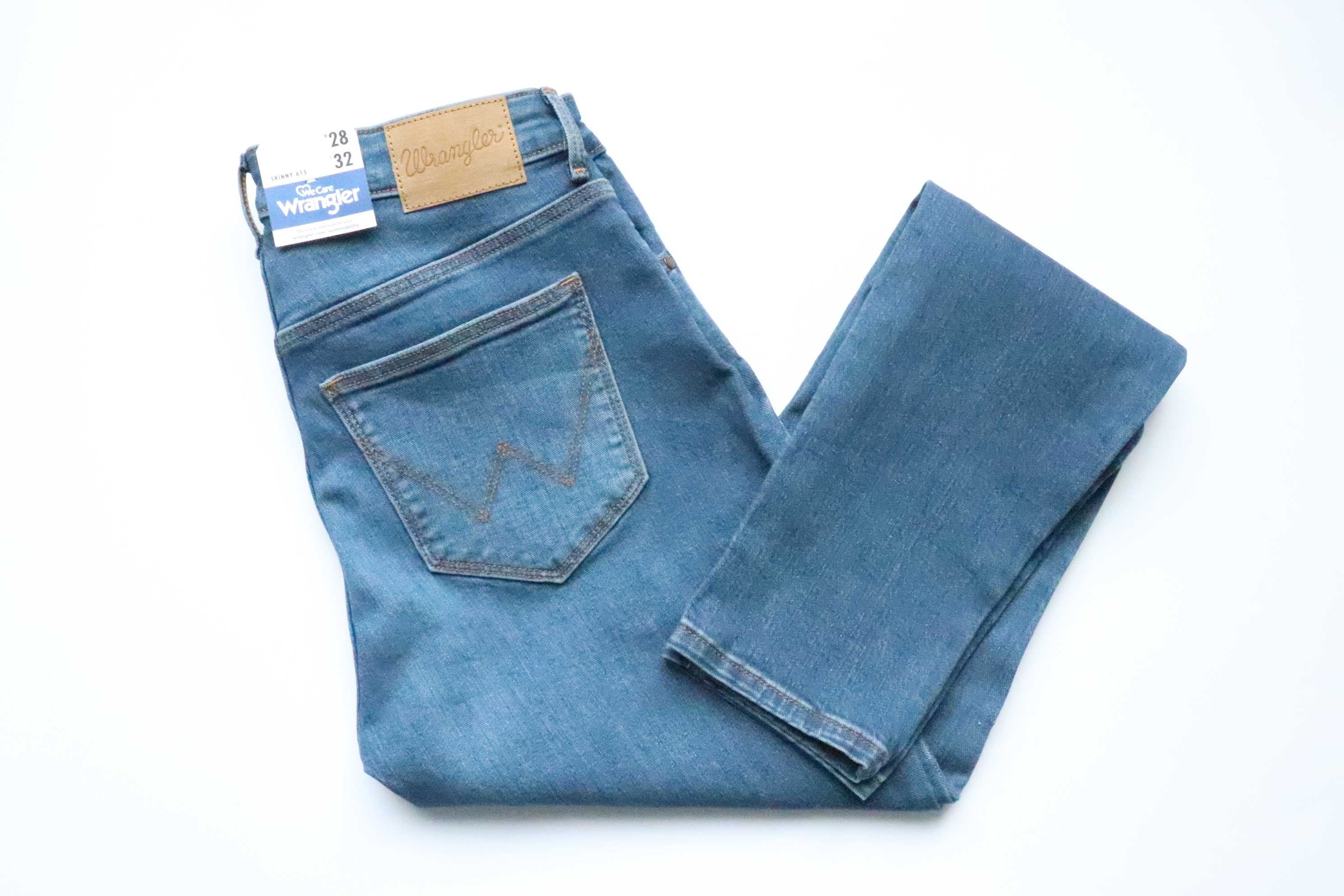 WRANGLER SKINNY 615 W28 L32 damskie spodnie jeansy nowe