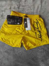 Spodenki, kąpielówki męskie Tommy Hilfiger kolor żółty nowe