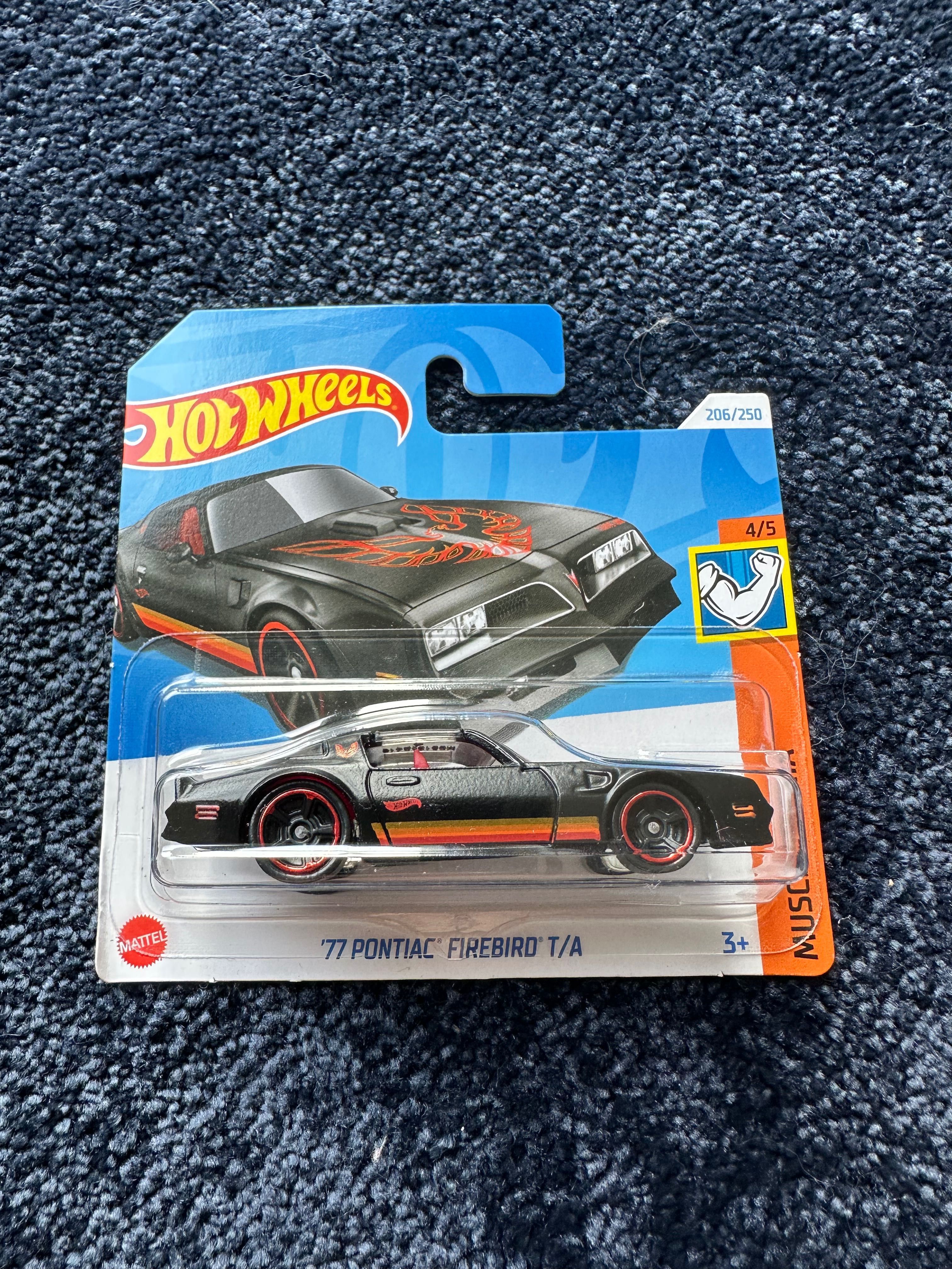hot wheels 77 pontiac firebird t/a czarny