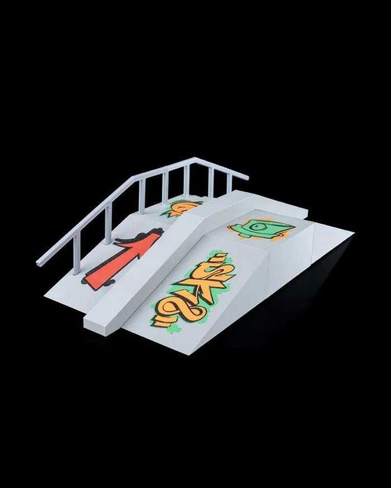 Funbox mini Parque skate de dedos | impressão 3D A-Frame escadas