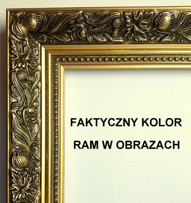 Obrazy reprodukcje w złotej stylowej ramie 110X70 CM