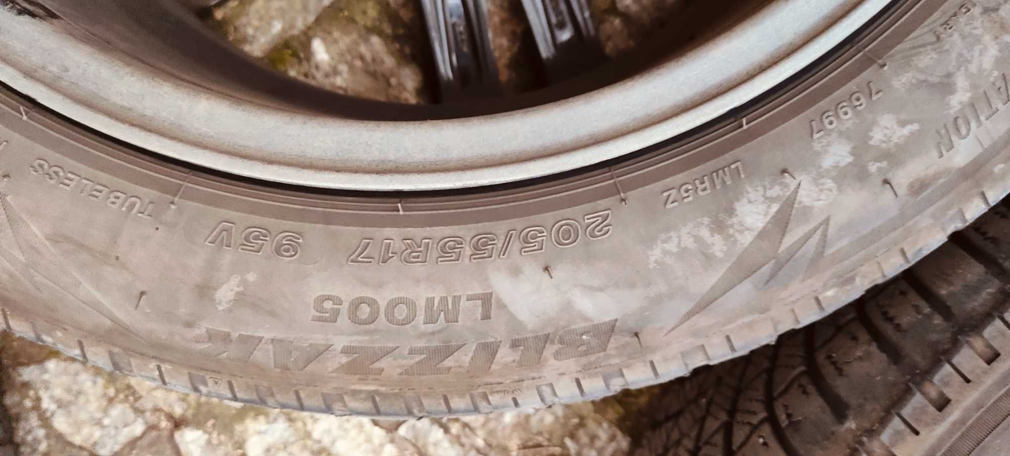 Kola Alufelgi ATS z oponami Bridgestone 205/55/R17 | ET54 | 7,5J×17 H2
