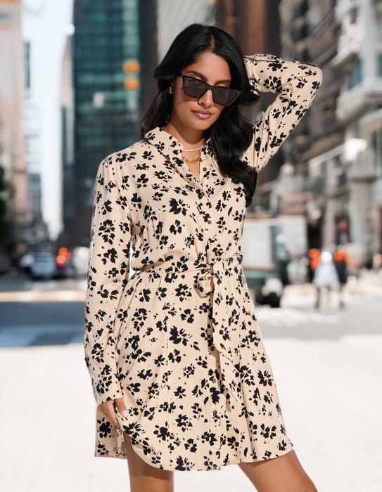 Сукня сорочка з поясом Sinsay