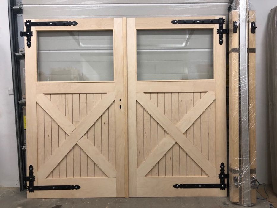 Drzwi drewniane Garażowe frezowane NA KAZDY WYMIAR CAŁY KRAJ I UE