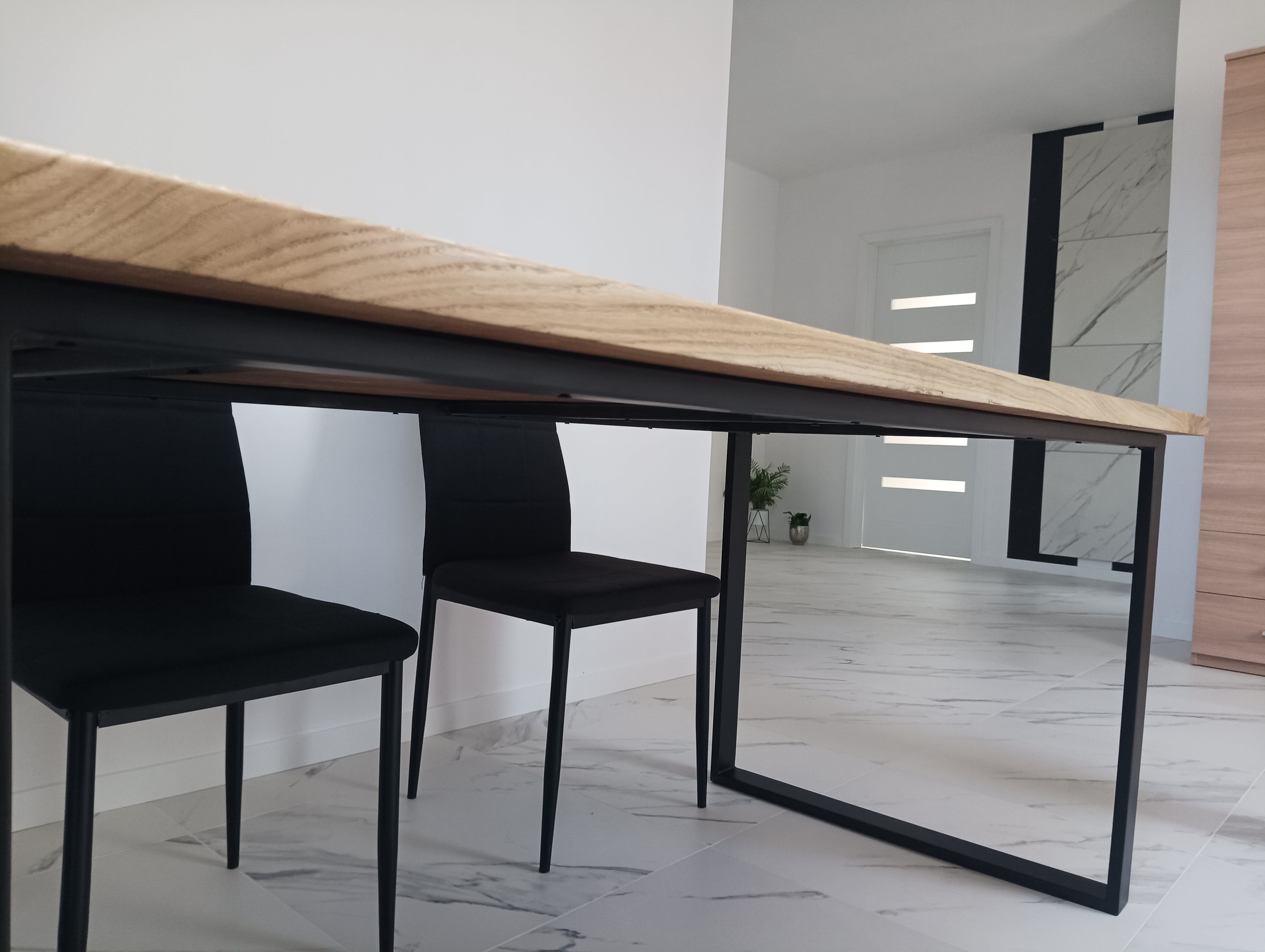 Stół dębowy 84cm x 164cm/232cm