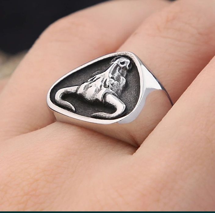 Кольцо из нержавеющей стали, размер 18 (57 мм)