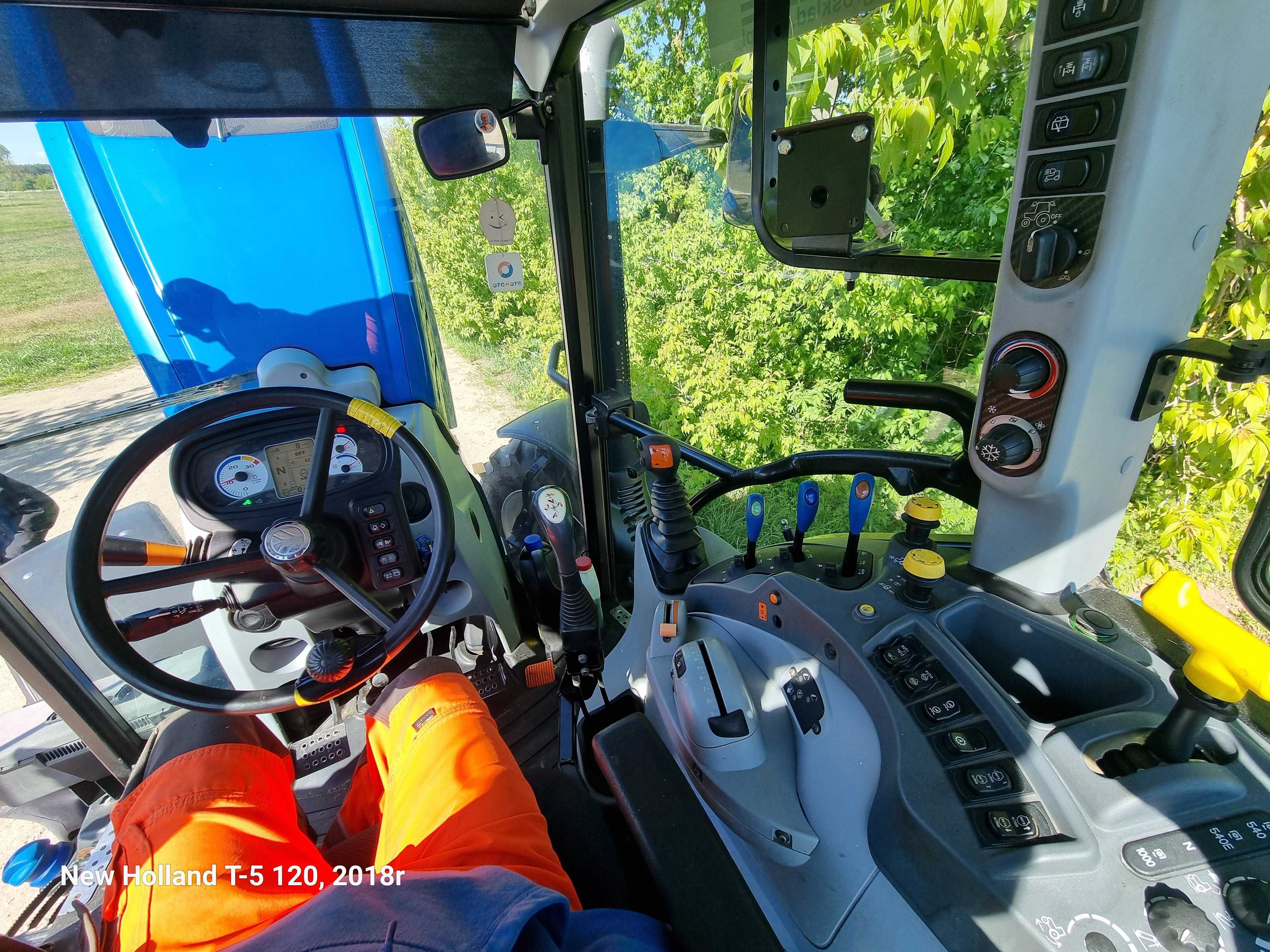 New Holland T5.120, 2018r. Serwisowany, I właściciel, krajowy, 4500mth