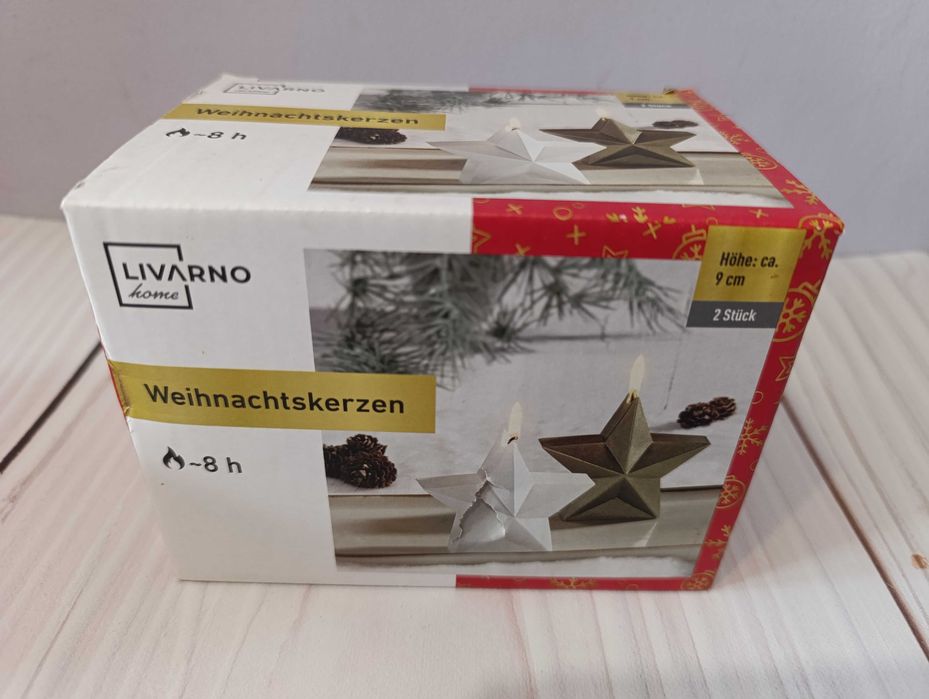 Świąteczne świece Livarno Home – zestaw 2 szt.