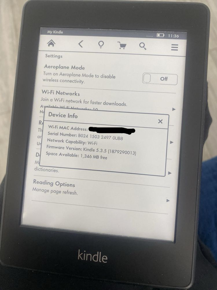 Czytnik kindle EY21 czarny amazon