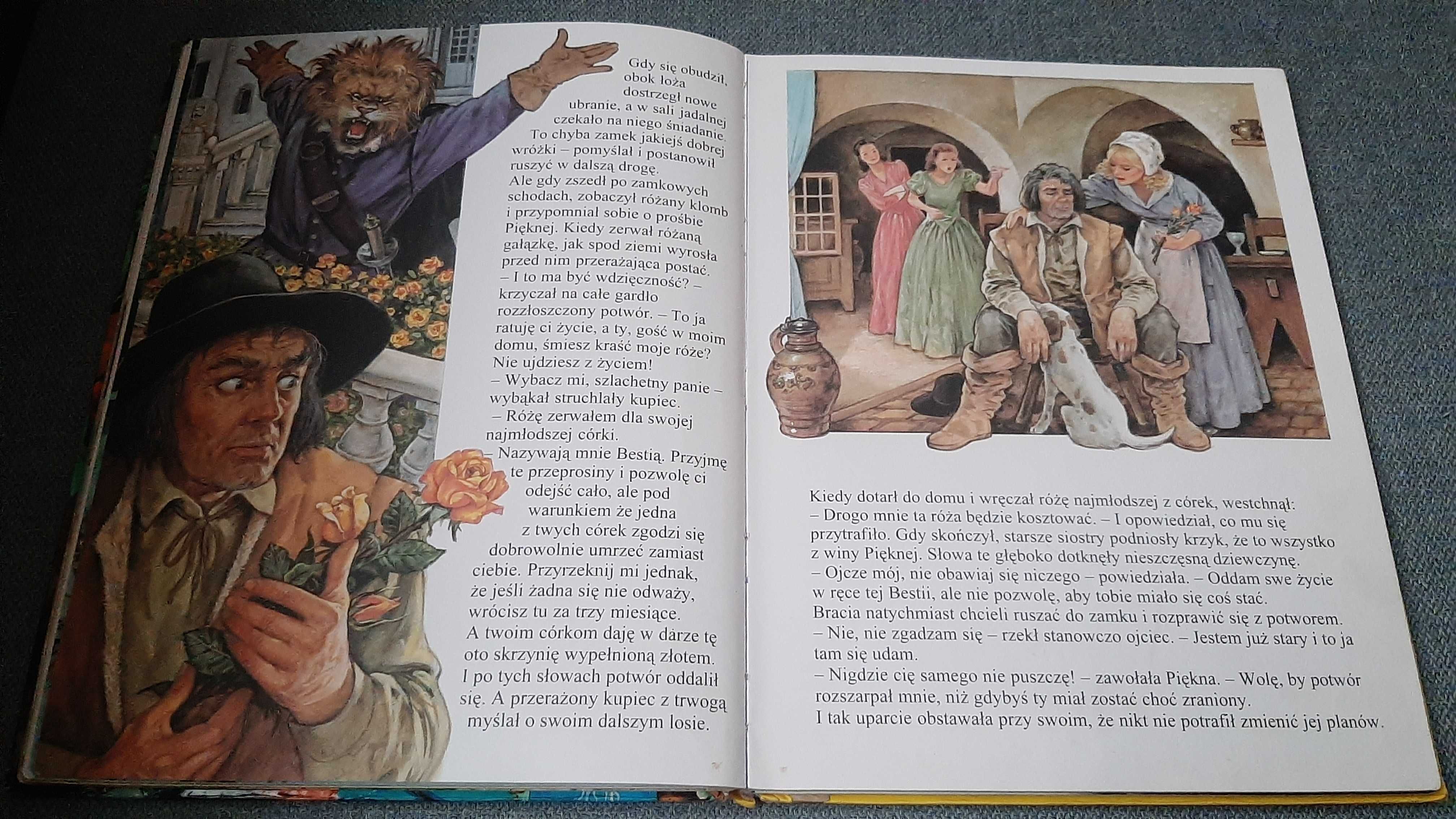 Baśnie piękne ilustracje Pierre Couronne Piękna i bestia Mała syrenka