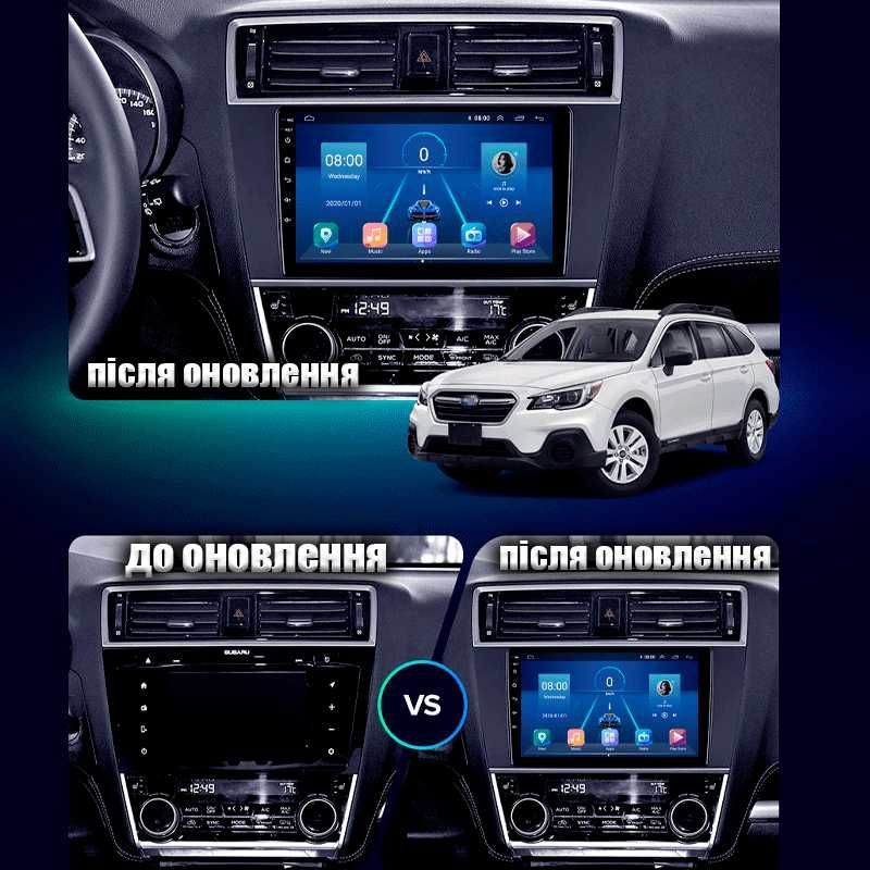 Магнітола Subaru Forester 2, 3, 4 Impreza WRX Legacy android IPS