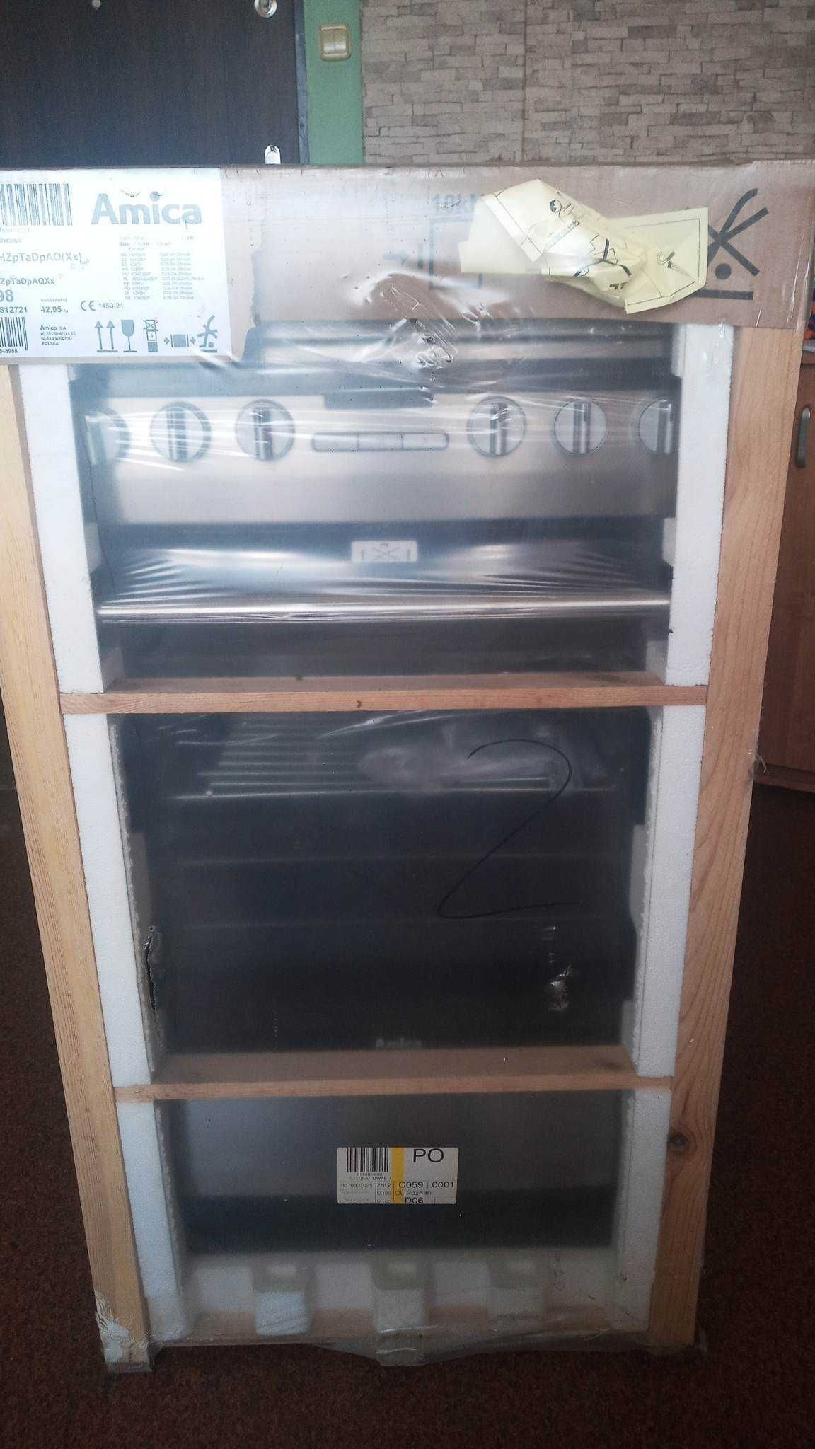 Gazówka Kuchenna z piekarnikiem elektrycznym-Amica