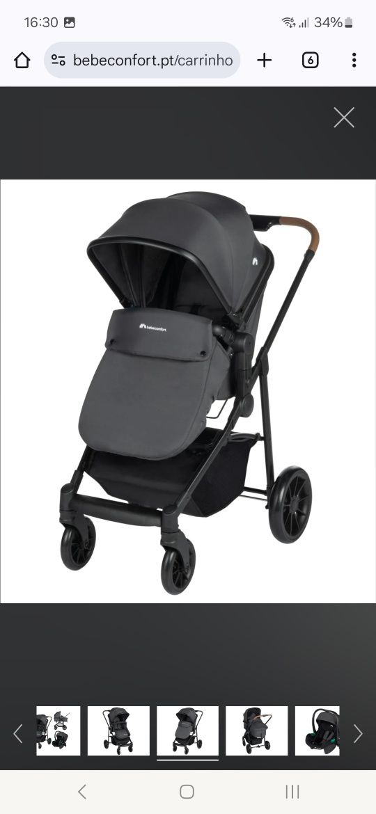 Vendo carrinho bebé trio completo novo
