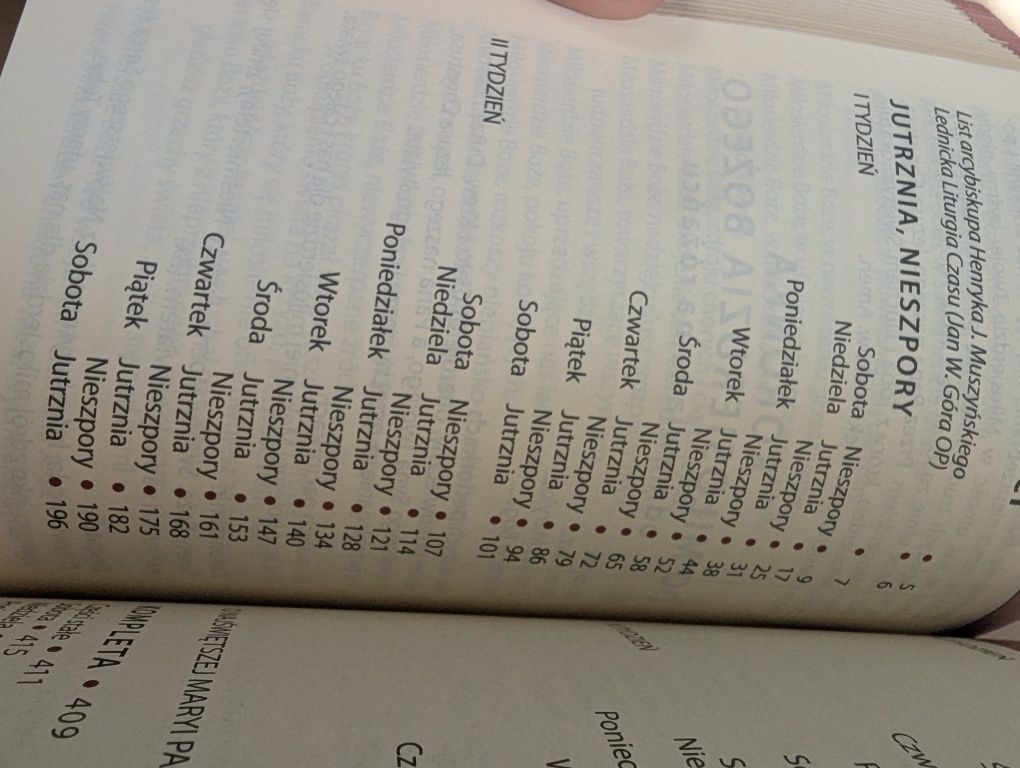 Lednicka liturgia czasu, jutrznia nieszpory Brewiarz, Lednicka modalit